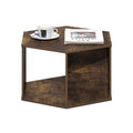 ARA Coffee Table, 47-Inch Accent Center Table, Dark Oak