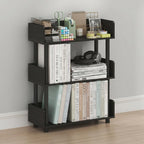 Turn-N-Tube Book Shelf, 3-Tier Bookshelf, Bookcases, Espresso