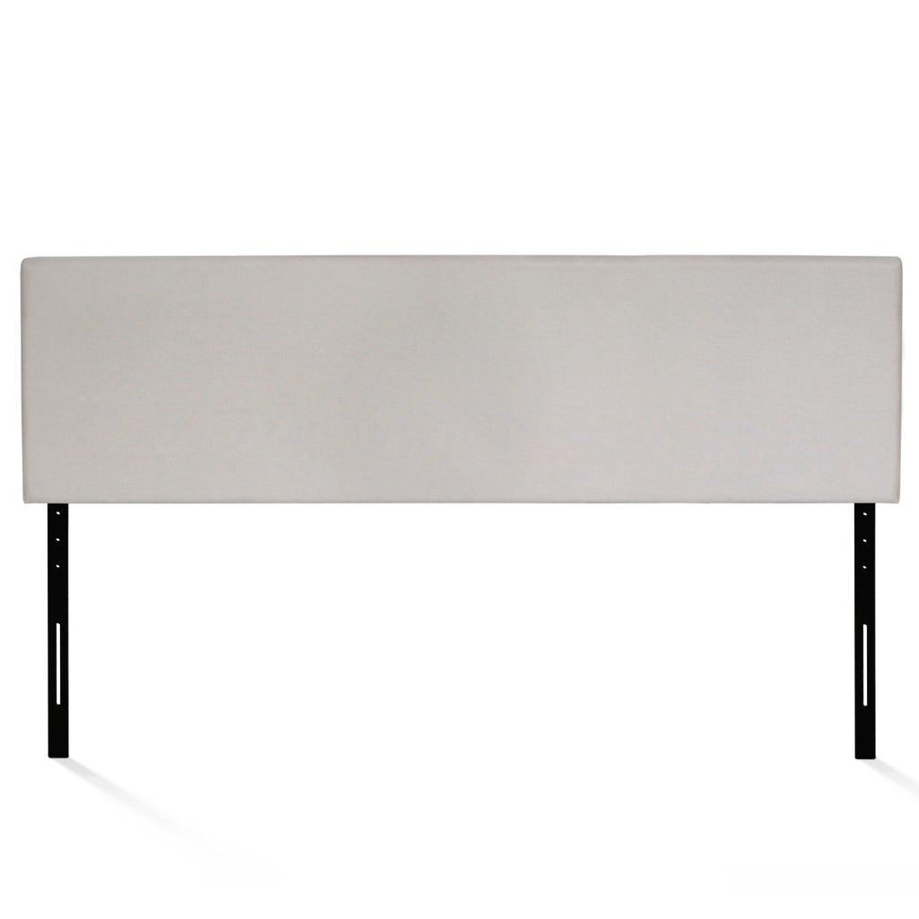 Roanne Headboard King Size, Tufted Upholstered Wooden Headboard, Bed Frame Mount Head Board, Easy Assembly, for Bedroom, Dorm, Light Grey