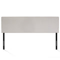 Roanne Headboard King Size, Tufted Upholstered Wooden Headboard, Bed Frame Mount Head Board, Easy Assembly, for Bedroom, Dorm, Light Grey