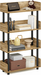 Turn-N-Tube Book Shelf, 4-Tier Bookshelf, Bookcases, Flagstaff Oak