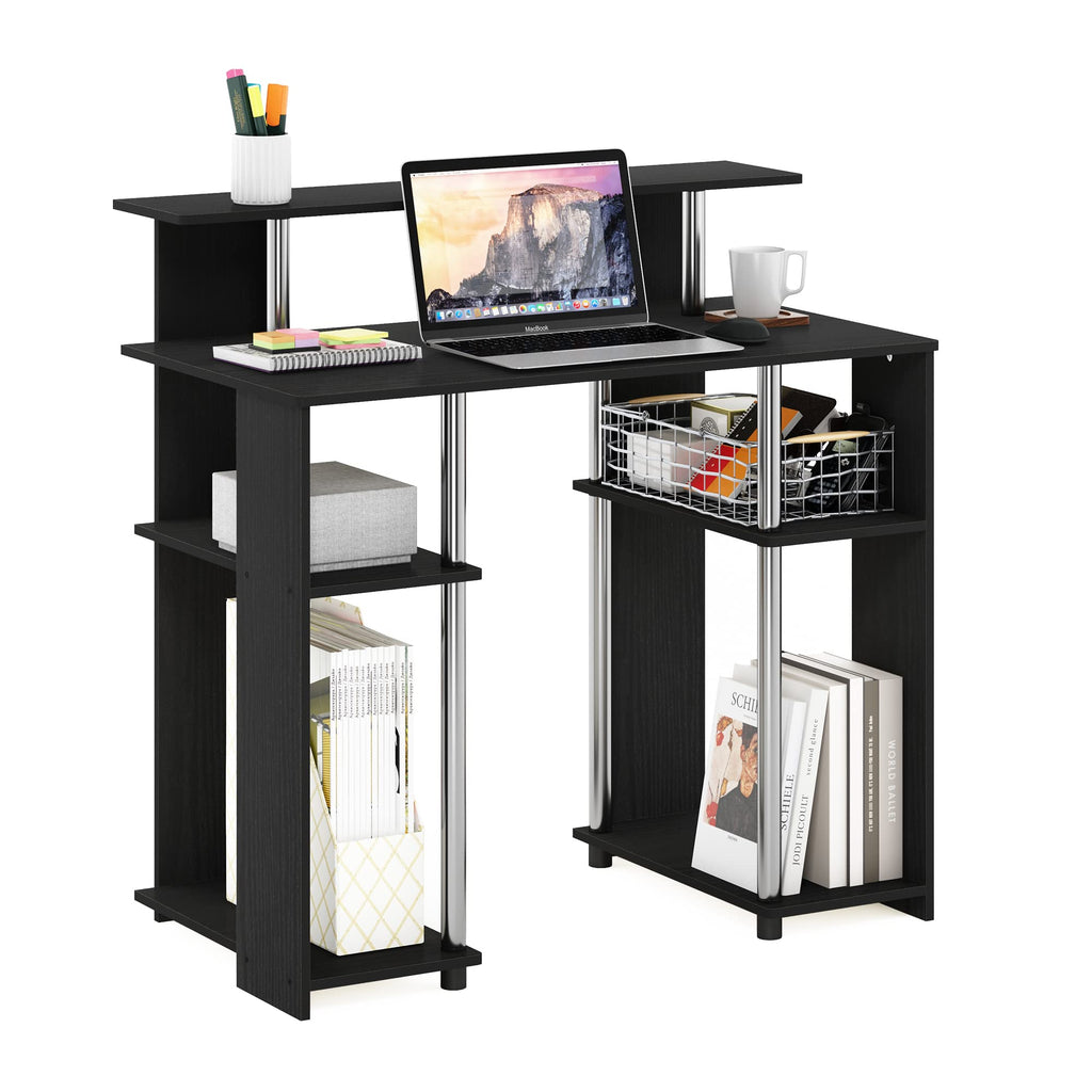 JAYA Simple Design Computer Writing Desk, Walnut