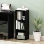 Pasir 3-Tier No Tool Assembly Open Shelf Bookcase, Blackwood