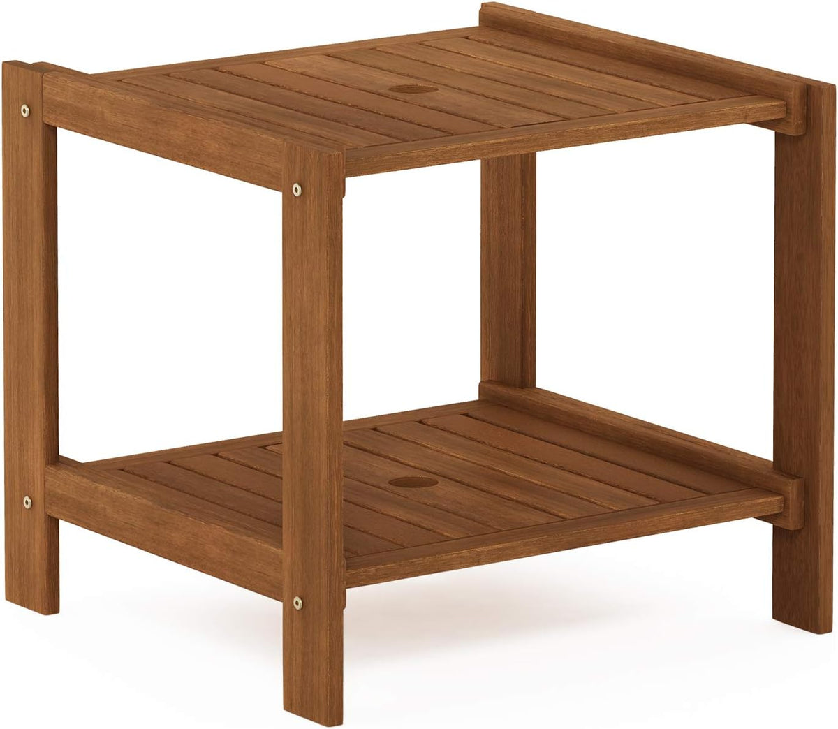 TIOMAN Outdoor Patio Table, 35.2" Wide, Natural
