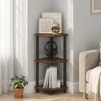 Turn-N-Tube Toolless Assembly 3-Tier Storage Shelves, Amber Pine