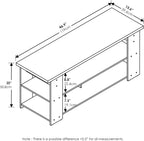Jaya TV Stand, Espresso, 50