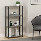Turn-N-Tube Toolless 4-Tier Storage Shelves, French Oak