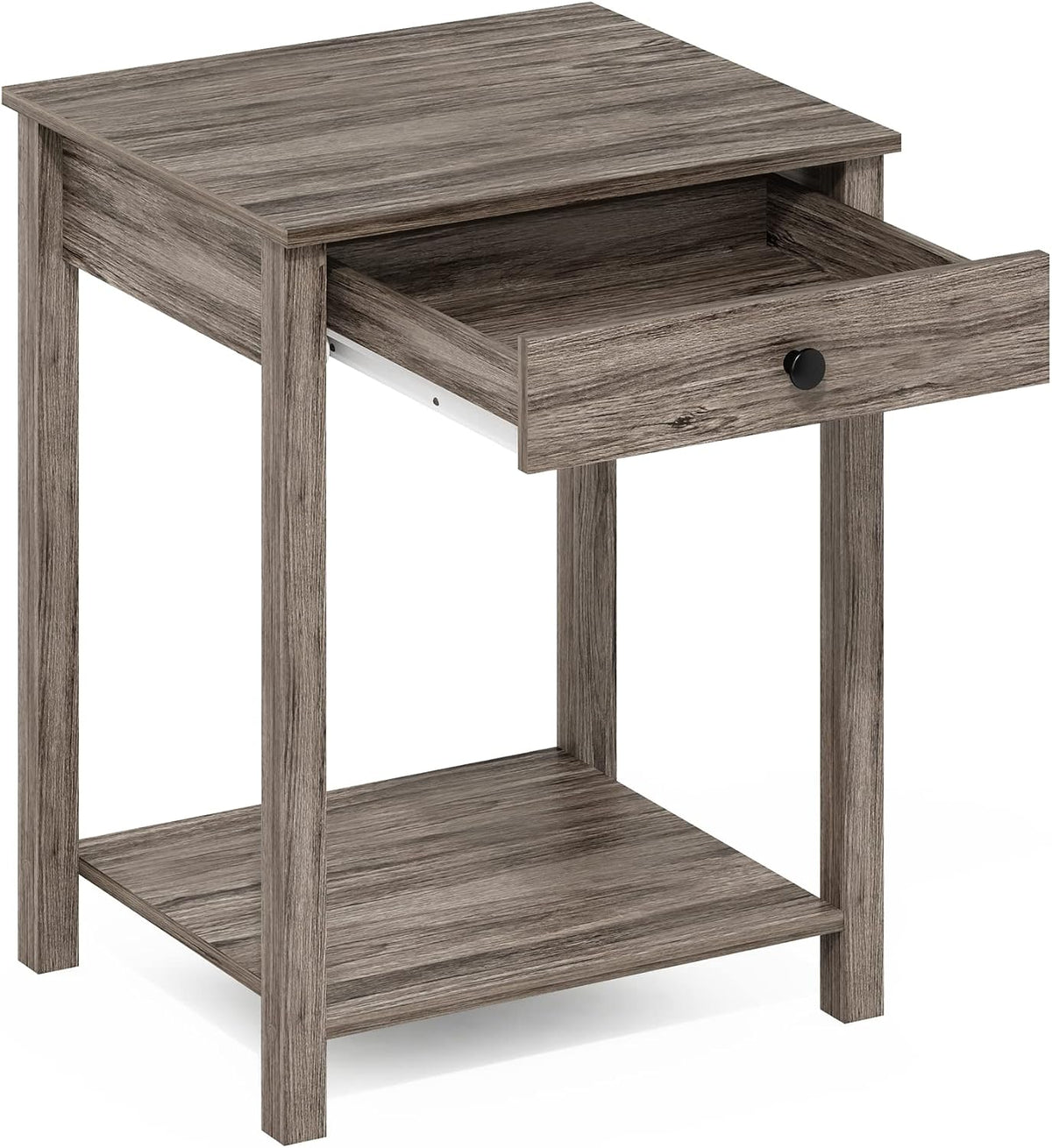 Classic Side Table with Drawer, 1 Pack, Rustic Oak