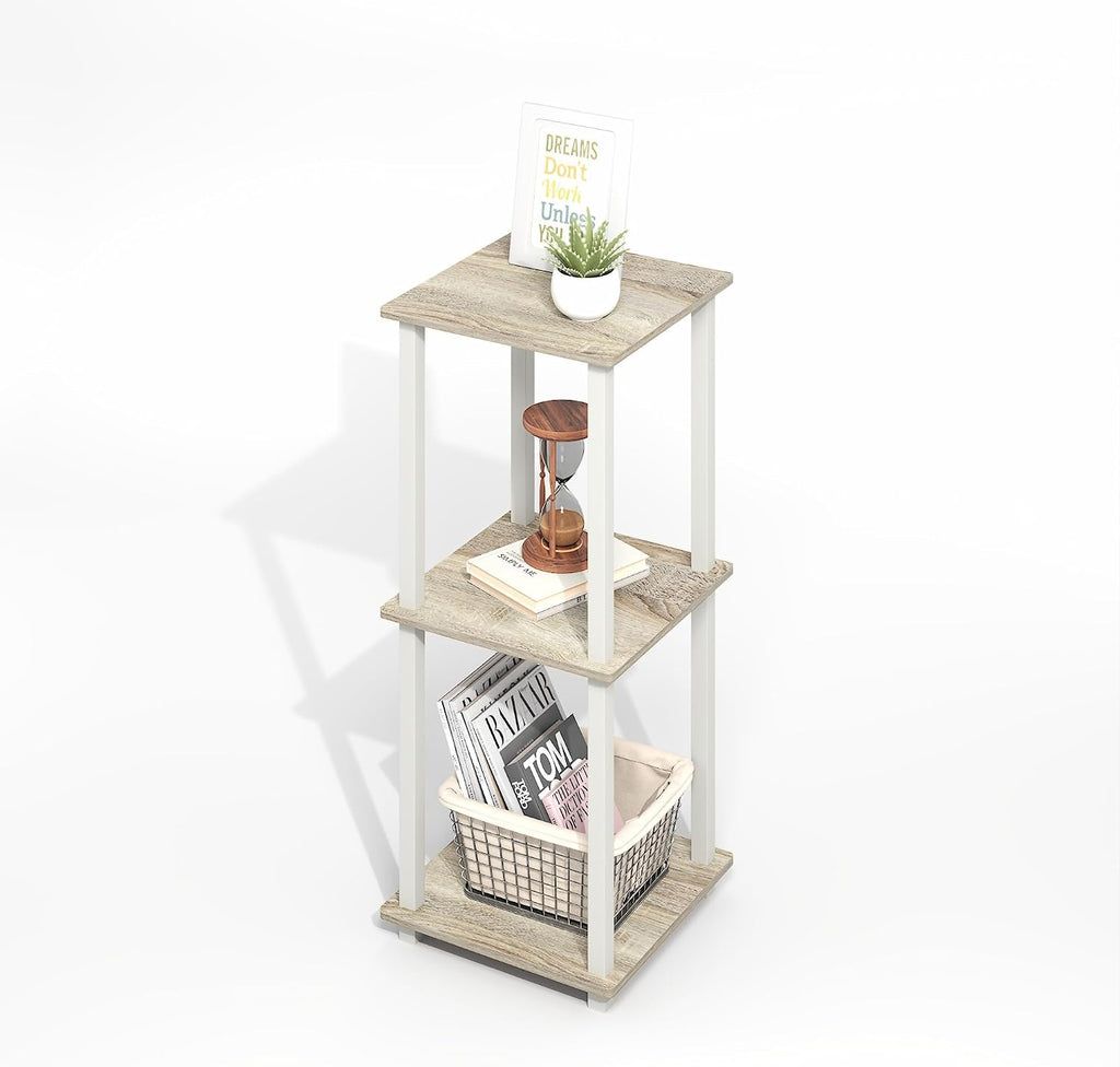 Simplistic Side Table Set of 2, End Table, Night Stand, Nightstand, Bedside Table, for Living Room, Bedroom, Light Oak