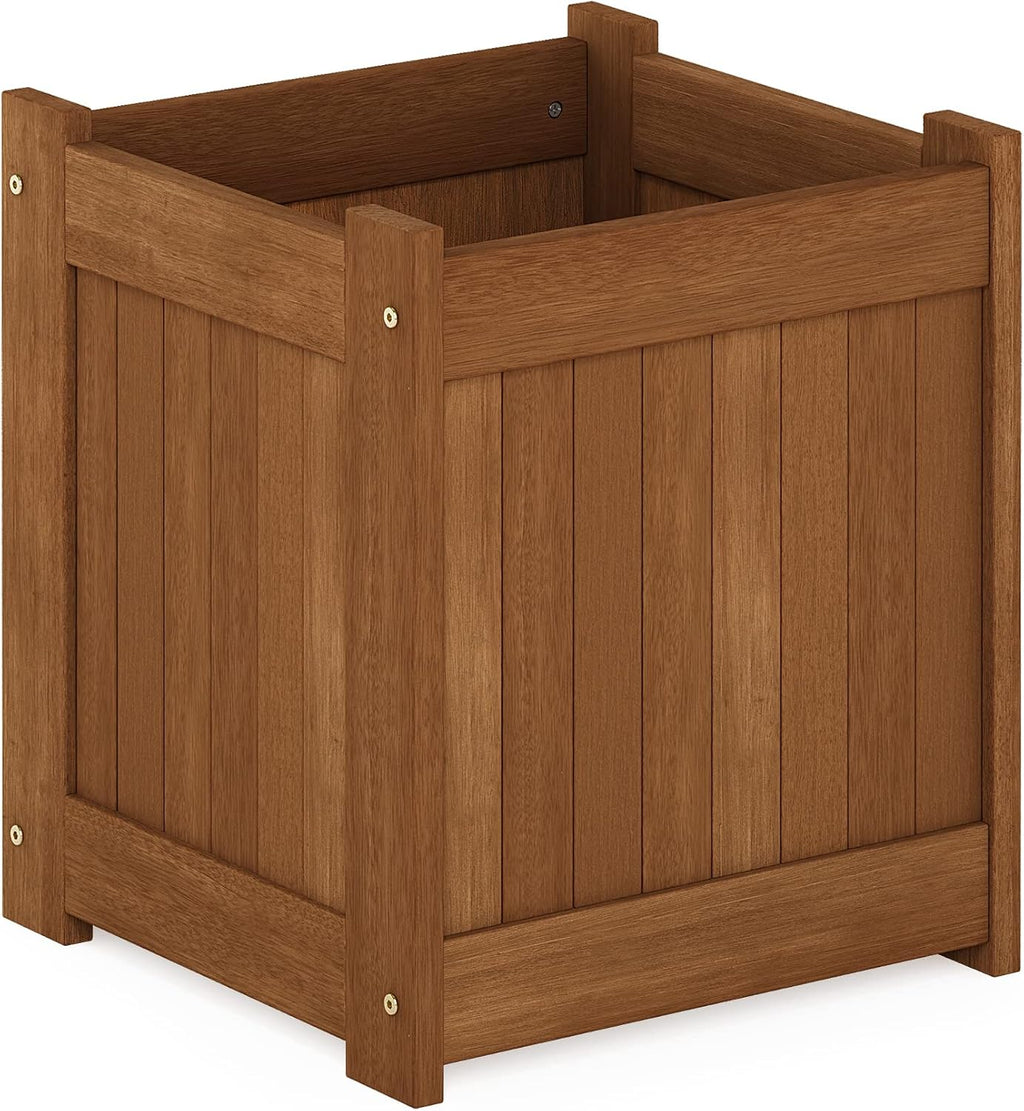 Cube Outdoor Planter Box, Natural