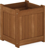 Cube Outdoor Planter Box, Natural