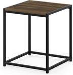 CAMNUS Night Stand, Metal Frame Nightstand, Toolless Side Table, End Table, Bedside Table, for Living Room, Bedroom, Columbia Walnut