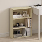 Simple Book Shelf, 3-Tier Bookshelf, Storage Shelves Bookcase, 9.7 x 23.7 x 31.5, for Living Room, Bedroom, Home Office, Steam Beech