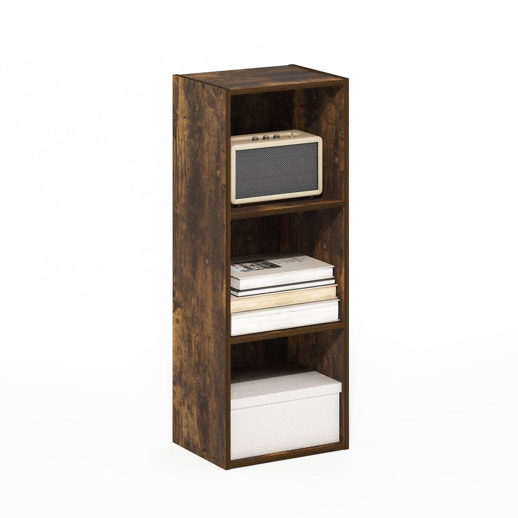 Pasir 3-Tier No Tool Assembly Open Shelf Bookcase, White