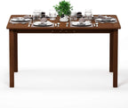 Tioman Outdoor Dining Table, Natural 35.5"D x 59.0"W x 29.0"H