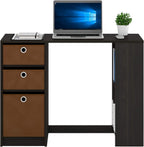 Computer Study Writing Desk, Espresso, Model:15110EXBR