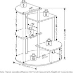 CELUKA Toolless 4-Tier Indoor Plant Stand, White