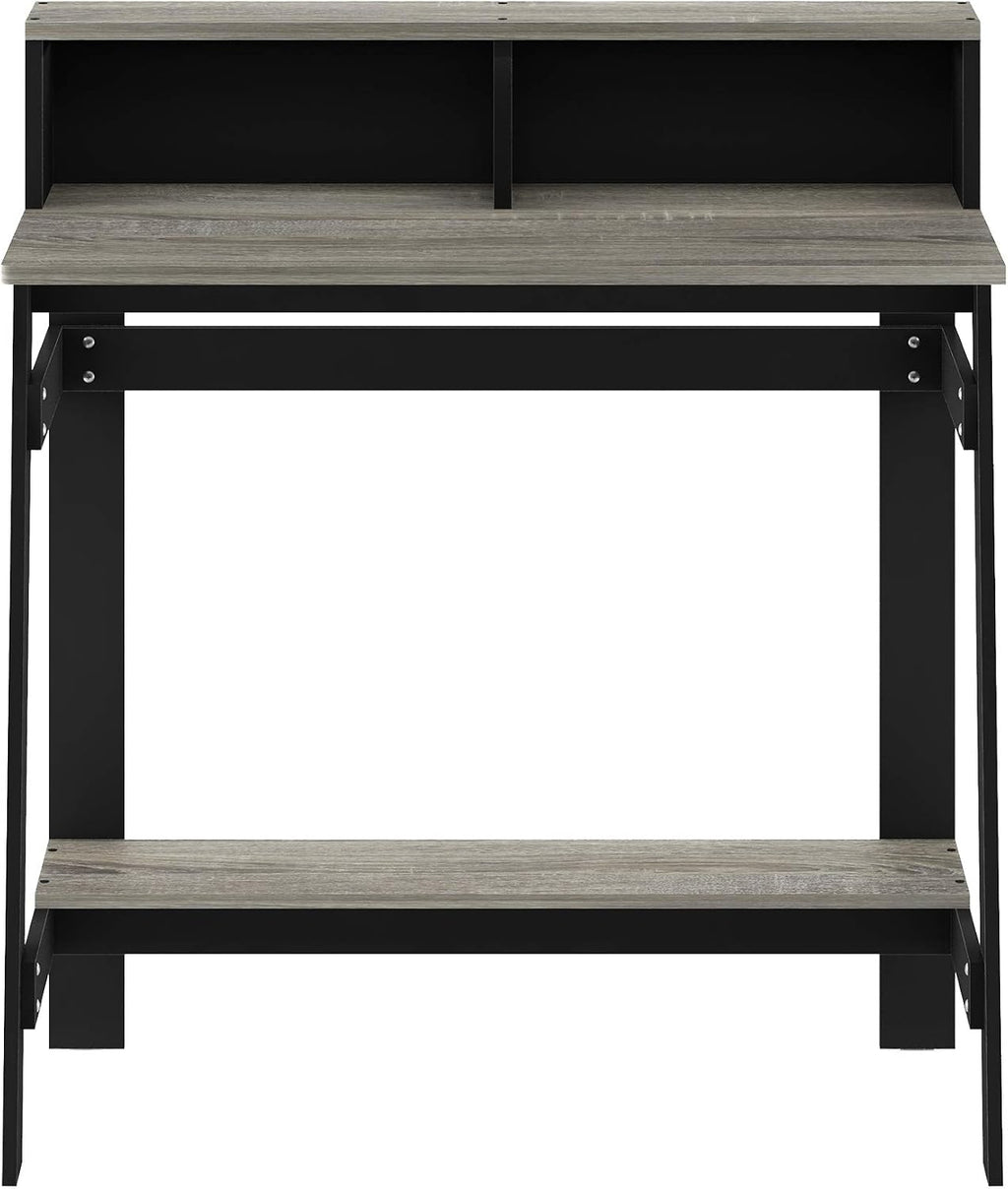 Simplistic A Frame Computer Desk, Black/French Oak Grey