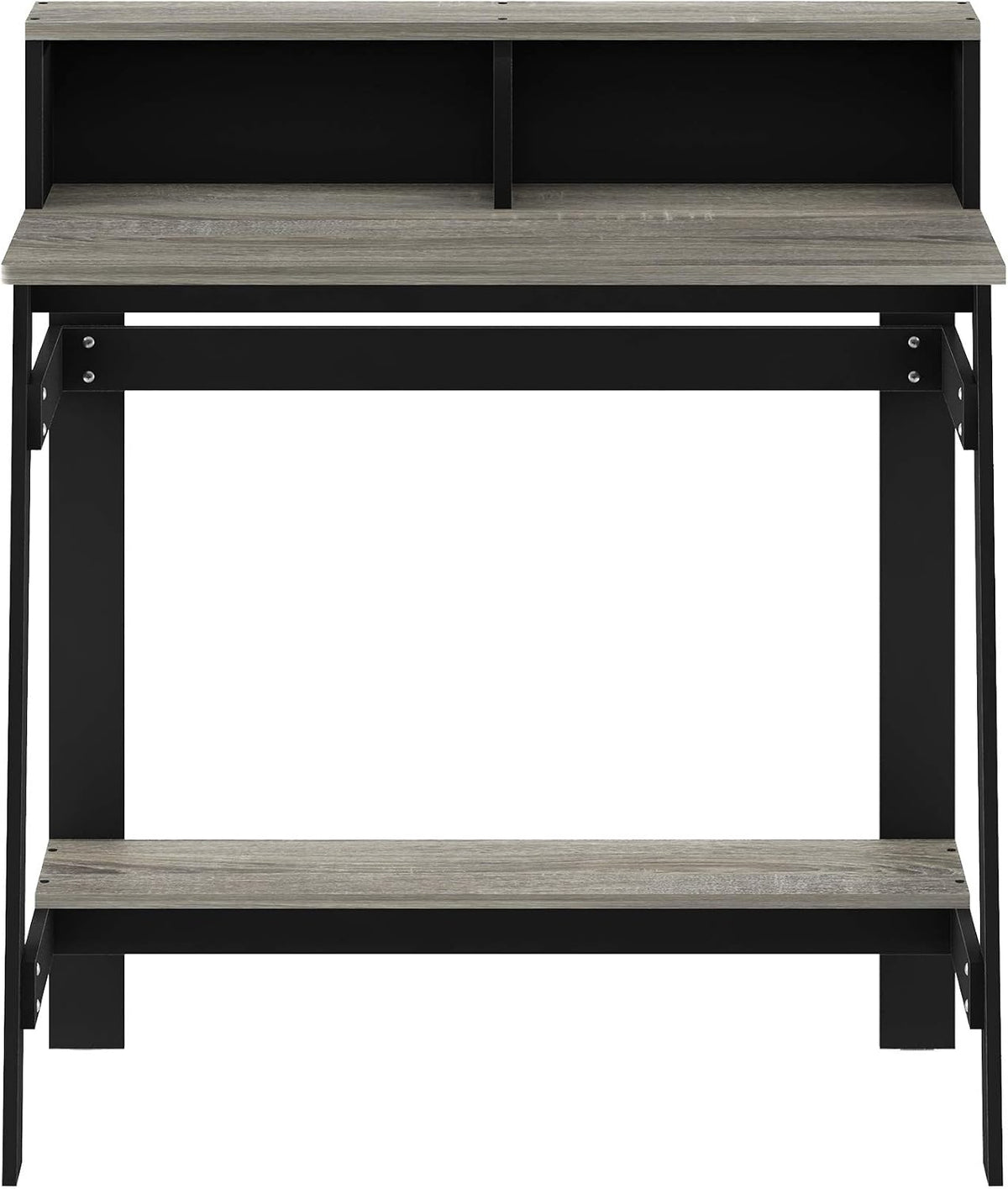 Simplistic A Frame Computer Desk, Black/French Oak Grey