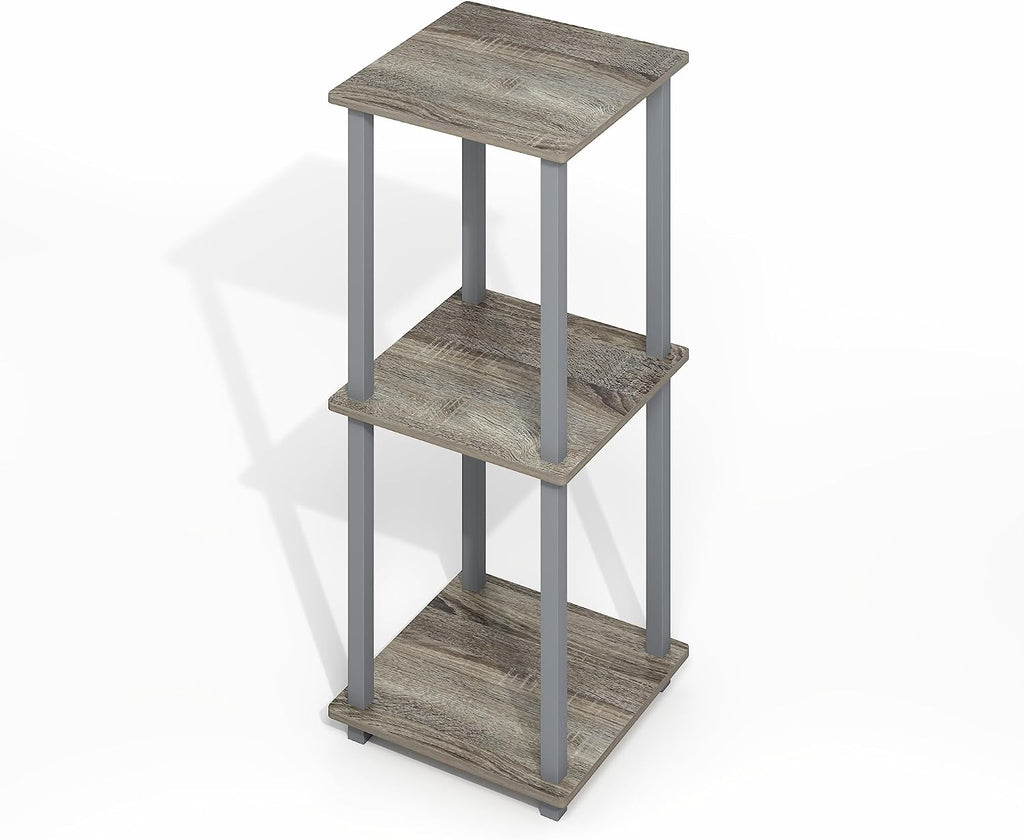 Simplistic Side Table Set of 2, End Table, Night Stand, Nightstand, Bedside Table, for Living Room, Bedroom, Grey Oak