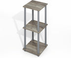 Simplistic Side Table Set of 2, End Table, Night Stand, Nightstand, Bedside Table, for Living Room, Bedroom, Grey Oak