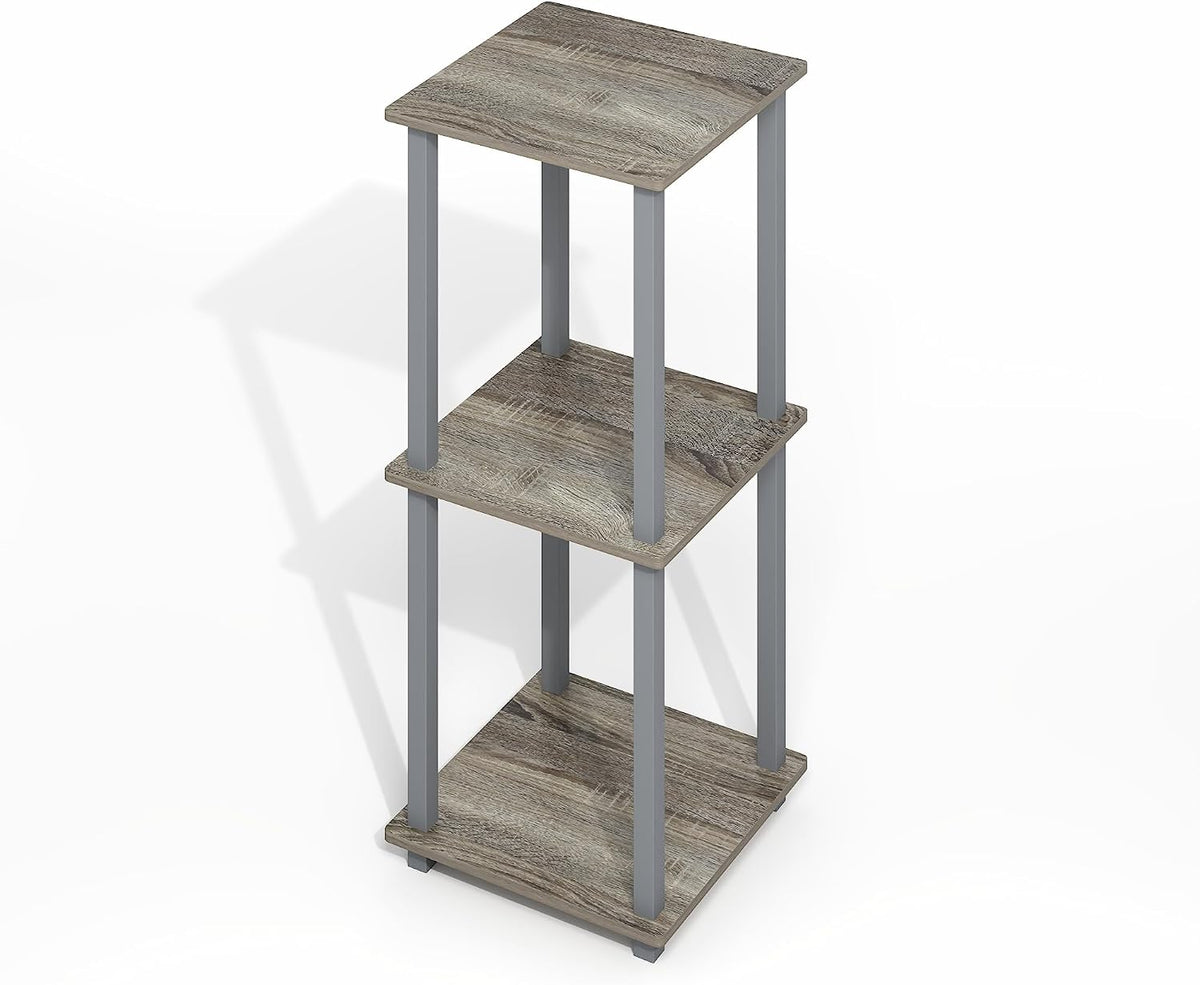 Simplistic Side Table Set of 2, End Table, Night Stand, Nightstand, Bedside Table, for Living Room, Bedroom, Grey Oak