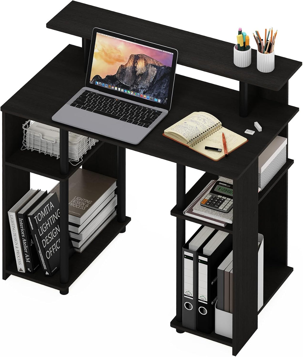 JAYA Simple Design Computer Writing Desk, Walnut