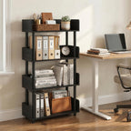 Turn-N-Tube Book Shelf, 4-Tier Bookshelf, Bookcases, Espresso
