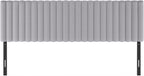 Roanne Upholstered Tufted Headboard, Glacier, King