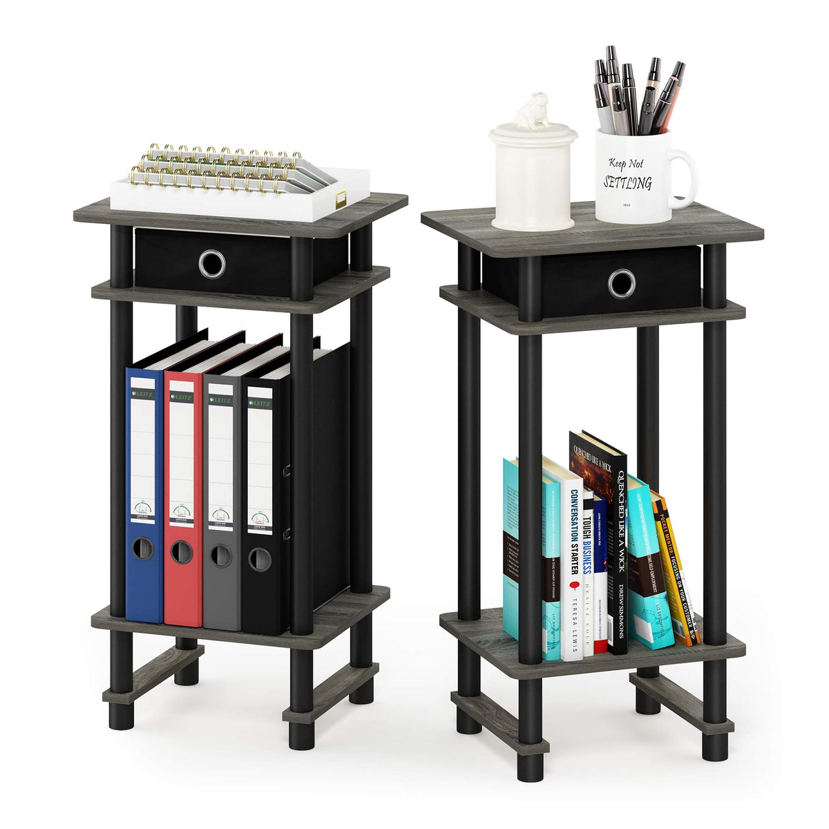 17017 Turn-N-Tube End Table, 1-Pack, Espresso
