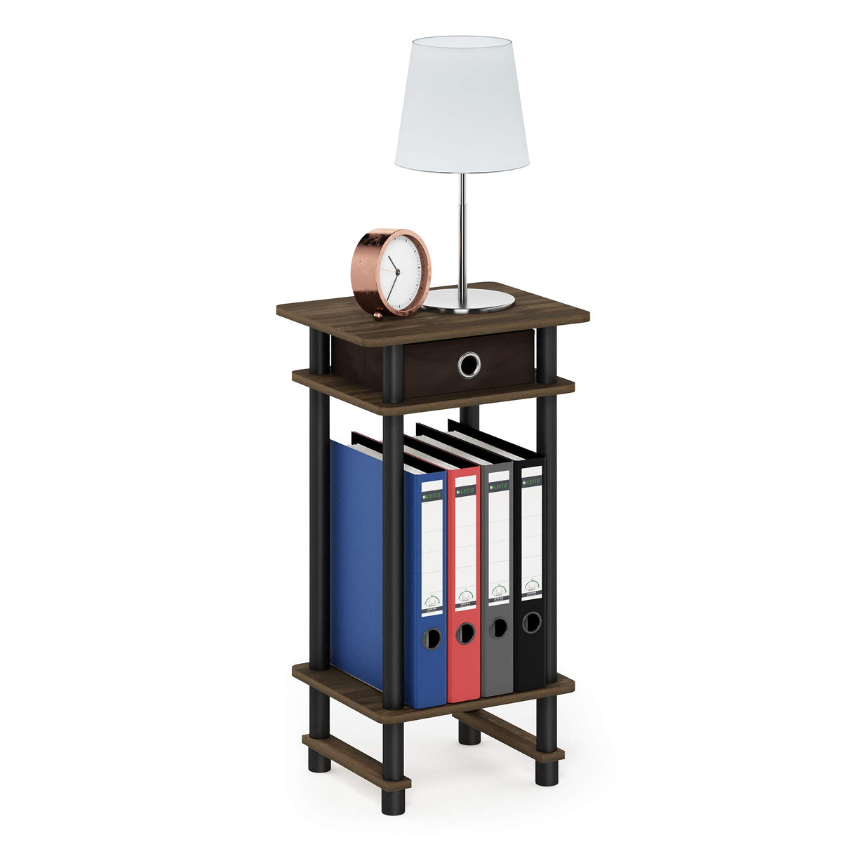 17017 Turn-N-Tube End Table, 1-Pack, Espresso