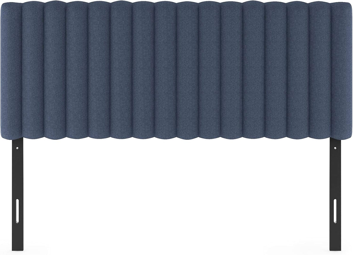 Roanne Upholstered Tufted Headboard, Denim, Full