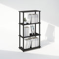 Turn-N-Tube Book Shelf, 5-Tier Bookshelf, Bookcase with Multipurpose Compact Display Rack, 11.6 x 23.6 x 57.4, for Living Room, Bedroom, Home Office, Light Blue/White