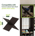 Cubicle X-Shelf Cube Shelf Insert, Dark Oak