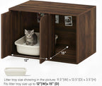 Peli Litter Box Enclosure, Small, Columbia Walnut