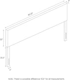 Roanne Plain Headboard, King, Fog
