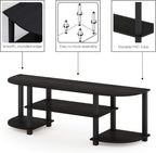Turn-S-Tube Wide TV Entertainment Center, Espresso/Black