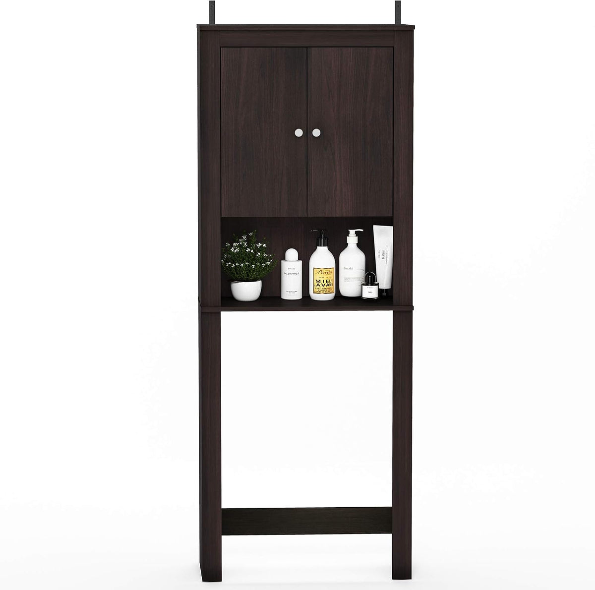 Indo Double Door Bath Cabinet, Espresso