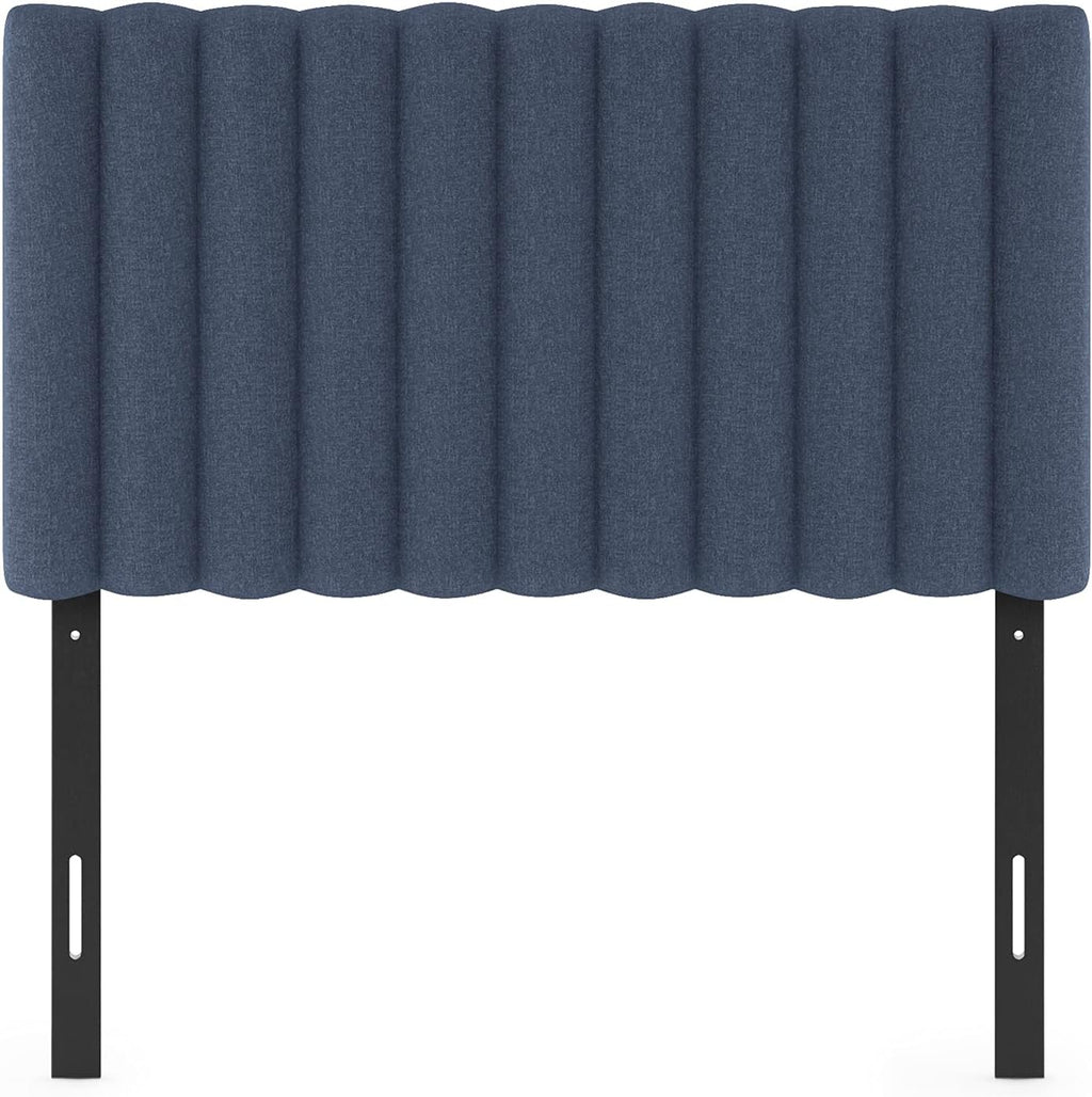 Roanne Upholstered Tufted Headboard, Denim, Twin