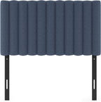 Roanne Upholstered Tufted Headboard, Denim, Twin