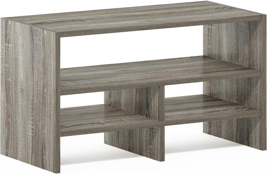Hermite Desk Top Organizing Shelf Bookcase, French Oak