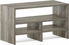 Hermite Desk Top Organizing Shelf Bookcase, French Oak