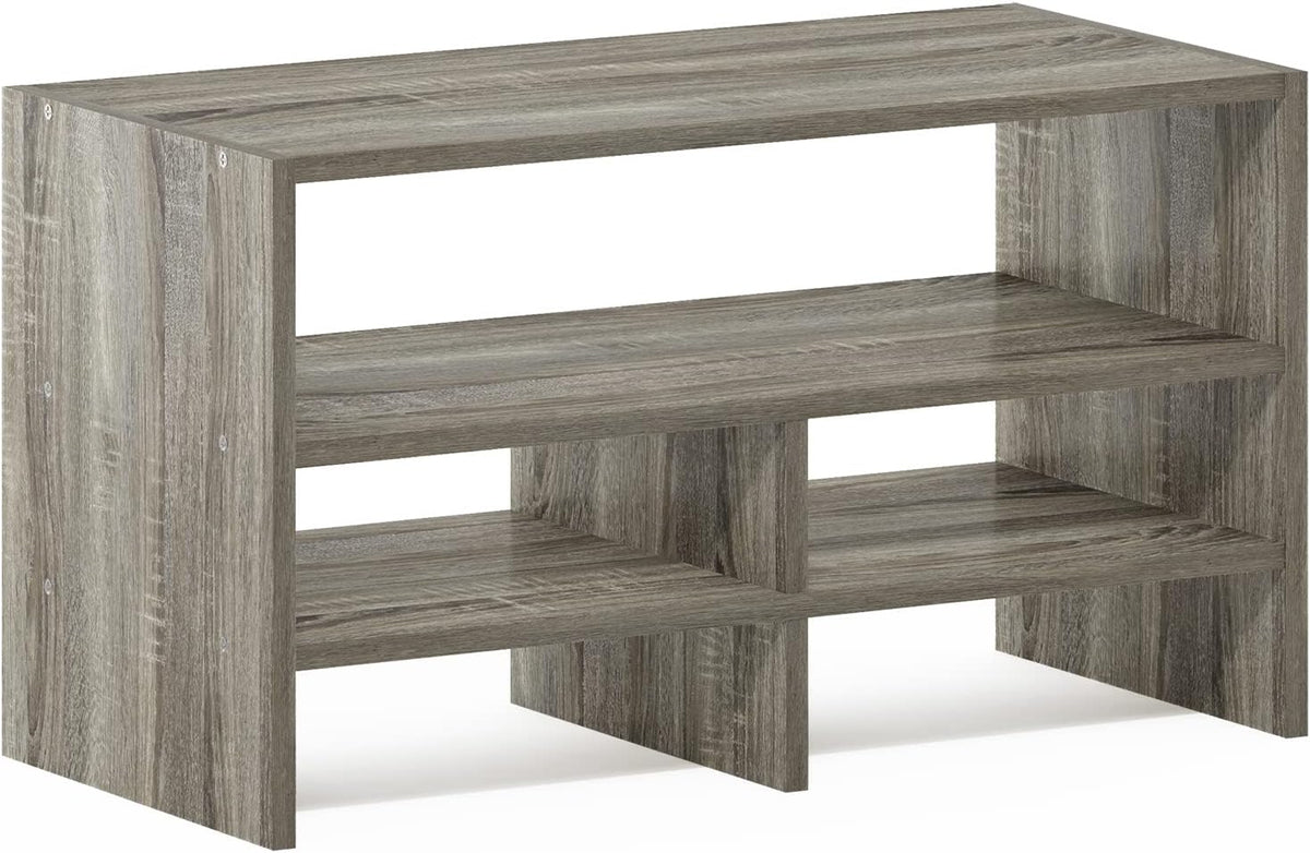 Hermite Desk Top Organizing Shelf Bookcase, French Oak