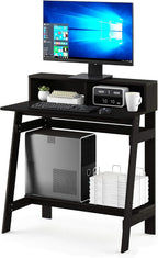 Simplistic 31-Inch Compact Computer Desk, Black Espresso