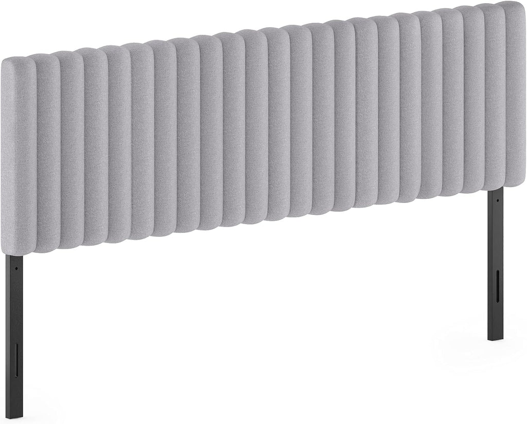 Roanne Upholstered Tufted Headboard, Glacier, King