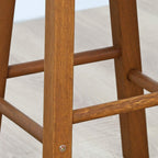 TIOMAN Set of 2 Outdoor Barstool, 23.8" Tall, Natural