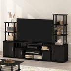 JAYA Large Entertainment Stand for TV Up to 55 Inch, Blackwood
