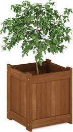 Cube Outdoor Planter Box, Natural