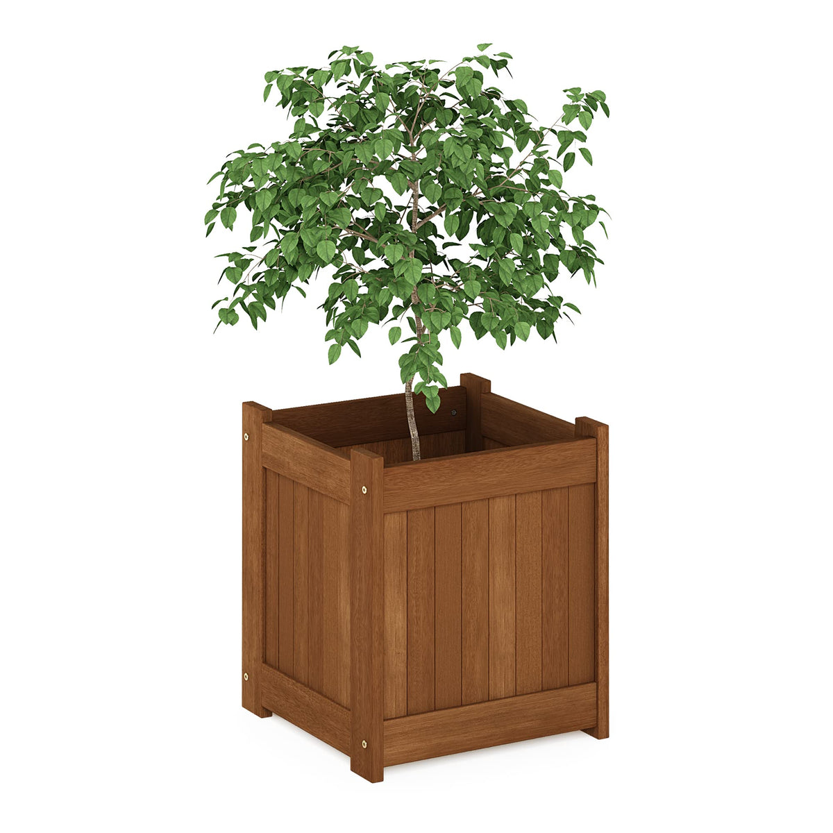 Cube Outdoor Planter Box, Natural
