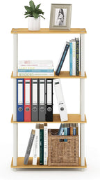 Turn-N-Tube Toolless 4-Tier Storage Shelves, Beech